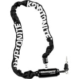 Kryptonite Keeper 585 integrated 5mm x 85cm bicycle chain lock with durable metal links for bike security.