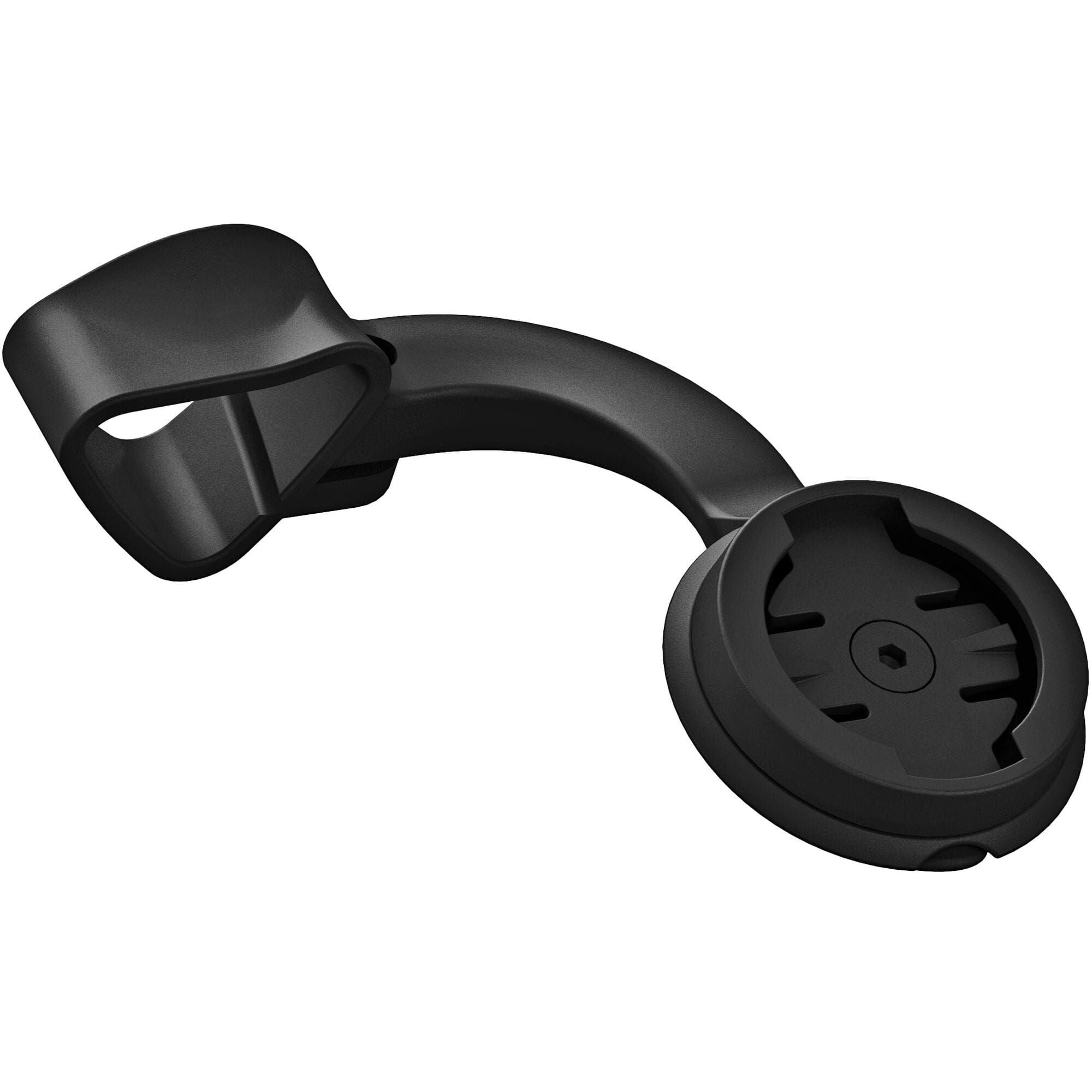 Profile Design aerobar computer mount for Garmin and Wahoo, compatible with ASC 43/52 carbon extensions, shown on bike handlebar