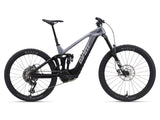 Giant Reign Advanced E+ 1 2026 electric mountain bike with full suspension and SyncDrive Pro motor, ready for rugged trails.