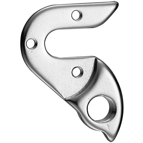M Part gear hanger for bikes, durable replacement component for various bike brands, shown attached to bike frame.