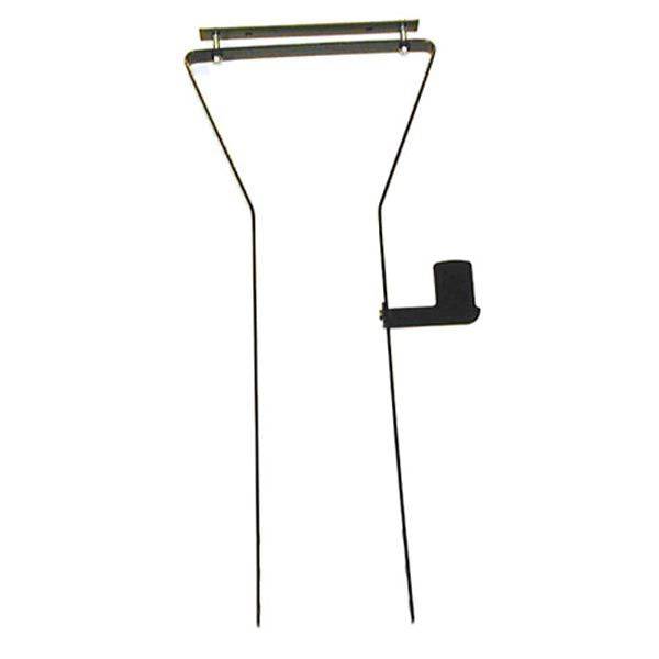 Adie metal basket support with lamp bracket for bike panniers and bags, showing sturdy metal construction and attachment points.