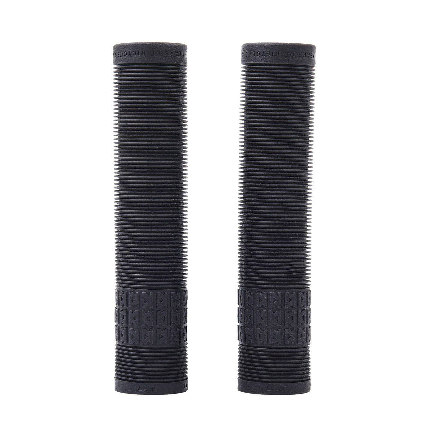 Black DMR Grip 25 Flangeless handlebar grip for BMX and dirt jump bikes, celebrating the 25th anniversary of DMR components.