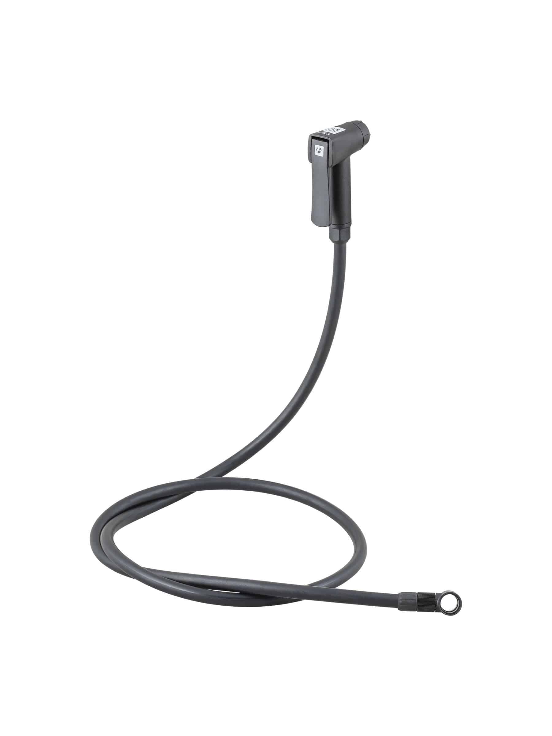 Bontrager TLR Flash Charger 2.0 pump head with hose, bicycle tire inflator accessory for tubeless systems and bike maintenance.