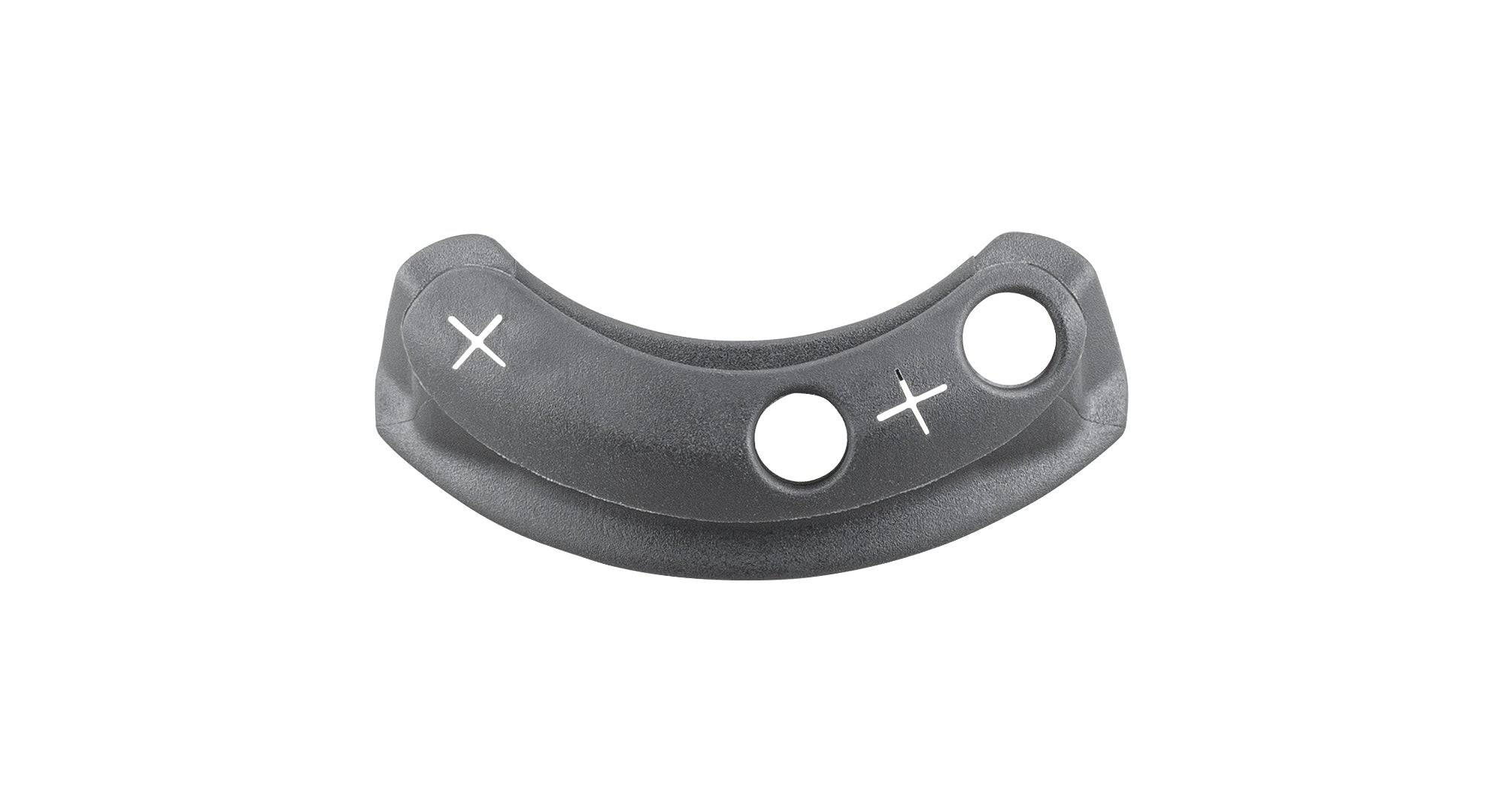 Black Trek integrated frame routing cap grommet for Checkpoint SL/R head tube cable guide, designed for clean cable management.