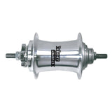 Sturmey Archer SX-RK3 3-speed gear hub for disc brake bikes with wide hubshell, showing the compact drivetrain component.