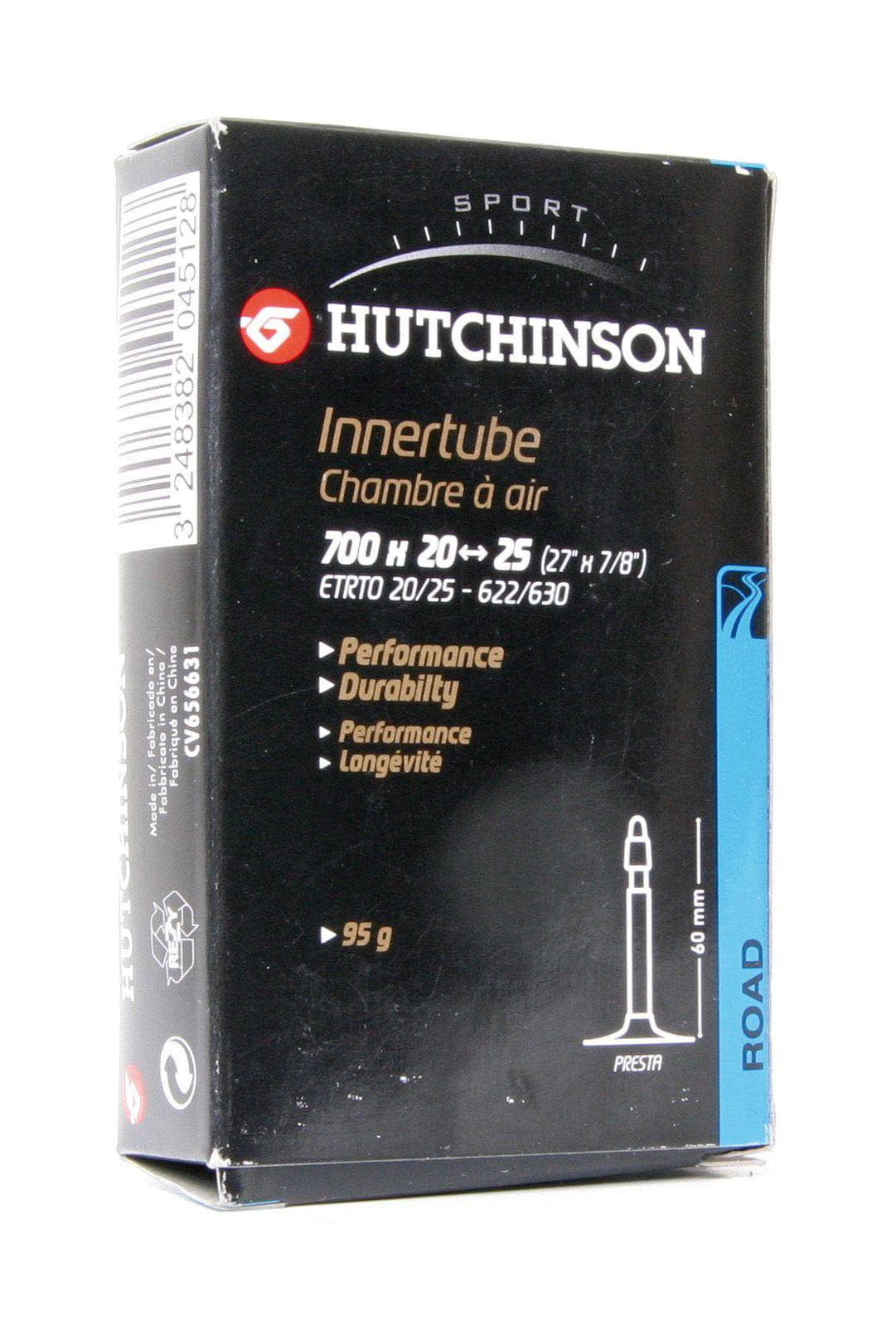 Hutchinson TD Standard Road Tubes set of 2, 700x28-35mm, Schrader valves with 40mm length, for bicycle tires.