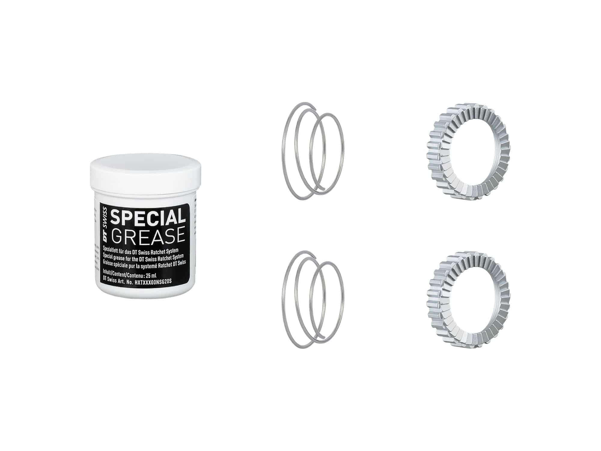 Bontrager DT Swiss 36 Tooth Superlight Star Ratchet Kit silver rear hub component for 130-148mm OLD bikes