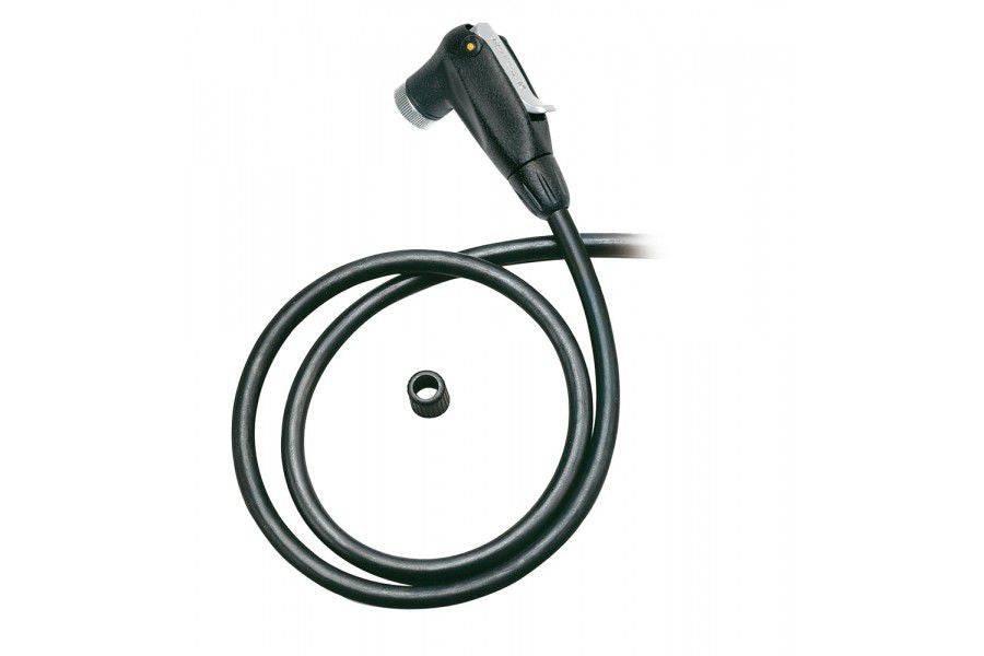 Topeak SmartHead upgrade kit for floor pumps, black, fits Presta and Schrader valves, includes valve adapters and accessories.