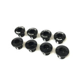 Praxis Works X-Ring bolts spare set with threaded Allen design for X-Spider chainrings, showing close-up of bolts and packaging.