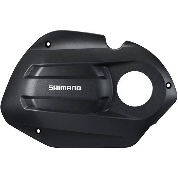 Shimano STEPS SM-DUE50 drive unit cover with screws for trekking e-bikes, showing the black protective component and hardware.