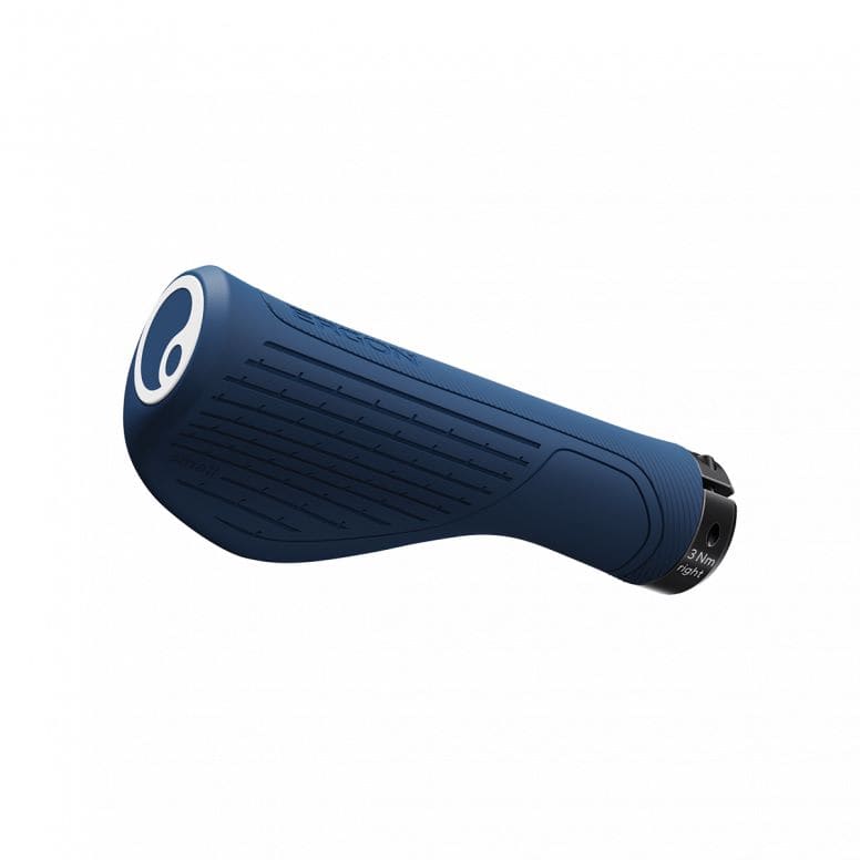 Ergon GS1 Evo ergonomic MTB, touring, and E-bike handlebar grips with textured rubber for comfortable, secure grip during rides.