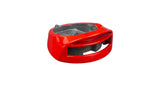 Trek Domane+ SLR headset cover in Viper Red, a protective headtube accessory for bike components.