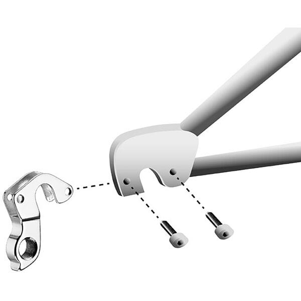 M Part Gear Hanger for Cannondale bikes, durable component replacement part shown in the image.