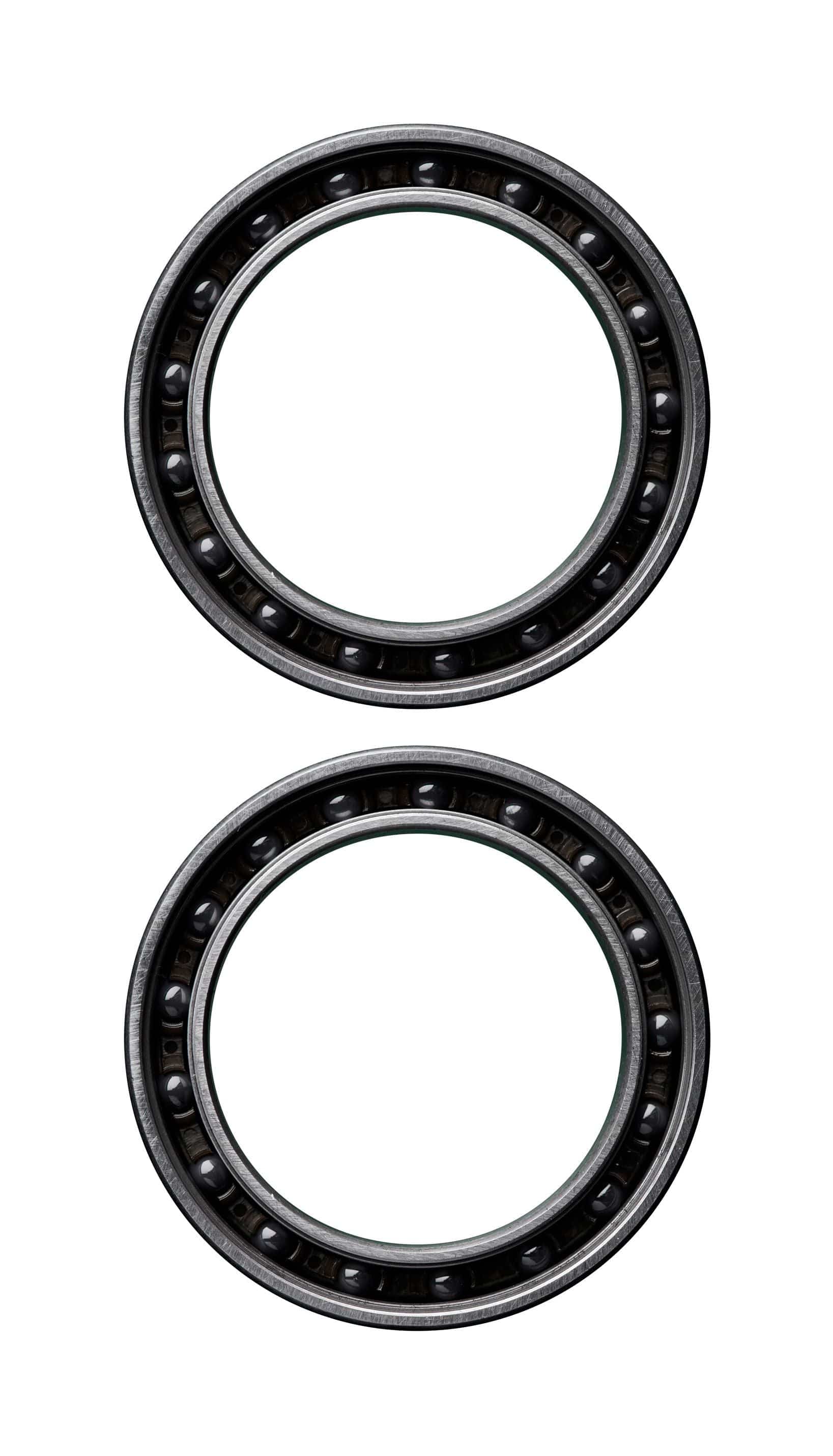 CeramicSpeed BB30 30mm bottom bracket with standard or coated bearings for road and mountain bikes, shown installed on bike frame.