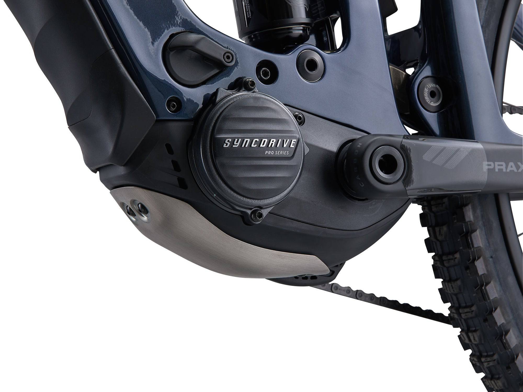 Giant Reign Advanced E+ 0 2026 electric mountain bike with SyncDrive Pro 3 motor and Maestro suspension, shown outdoors.