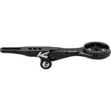 K-Edge Garmin integrated handlebar system mount in black anodized with camera and light mounting points for bicycle components.