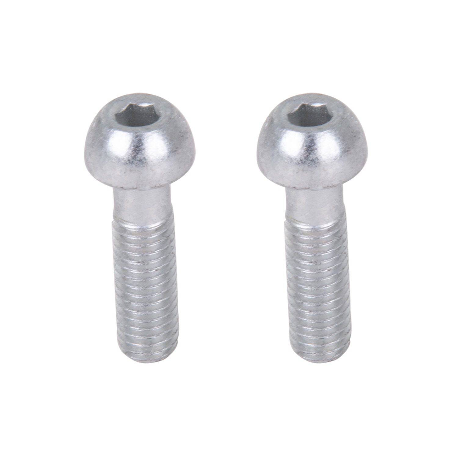 Six Thomson silver replacement stem bolts for seatposts and stems, showing close-up of metallic bolts on a white background.