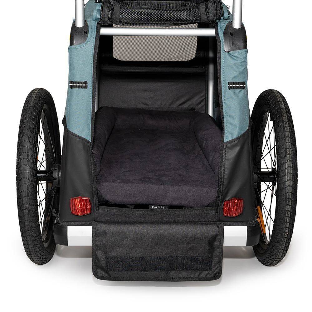 Burley Pet Bed for Tail Wagon and Bark Ranger trailers, soft dog bed with removable foam inserts, comfortable accessories for pets.