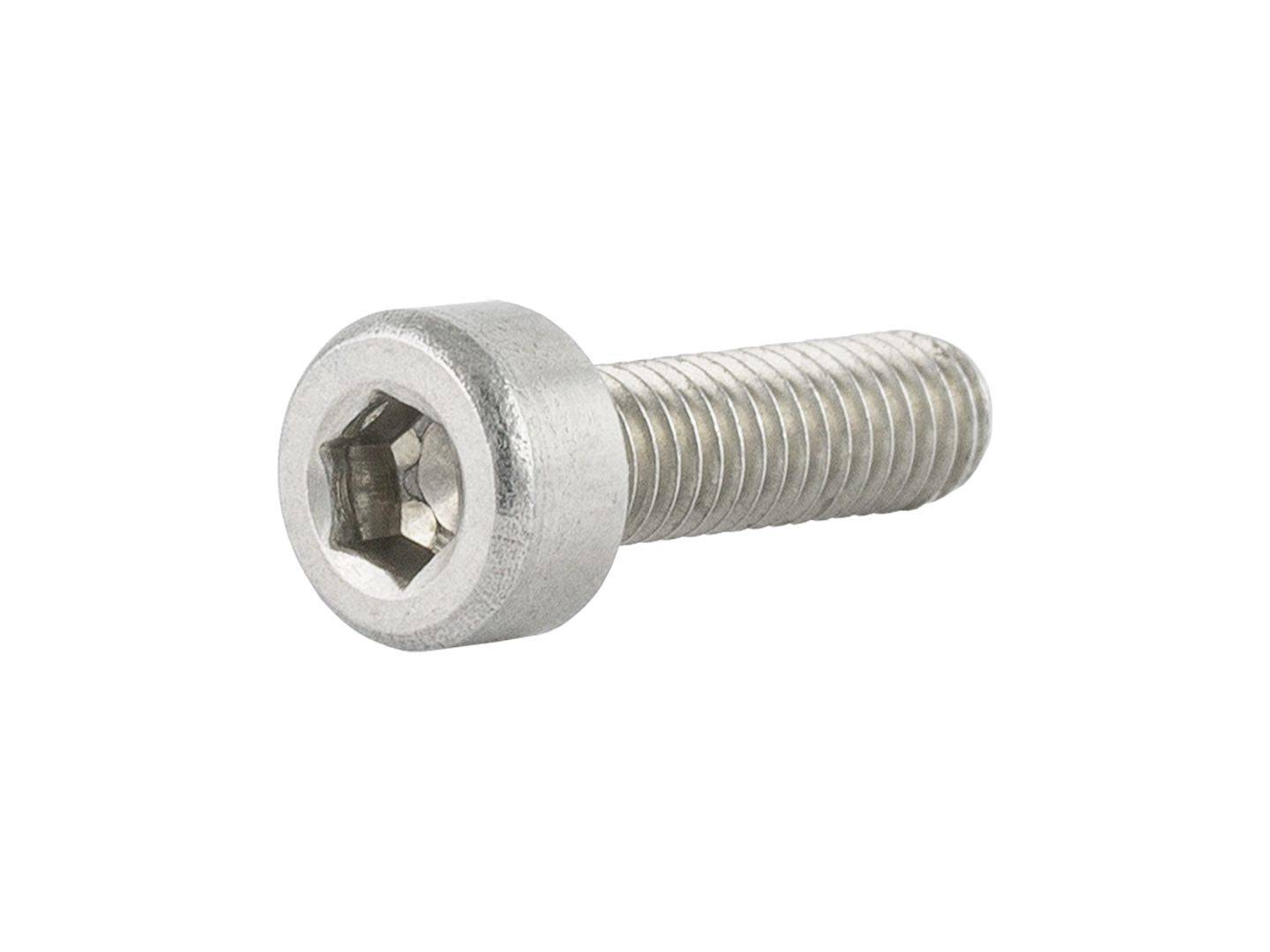 Trek M3x0.5 silver socket head cap screw, 10mm length, bike fastener, used as component for bicycle assembly