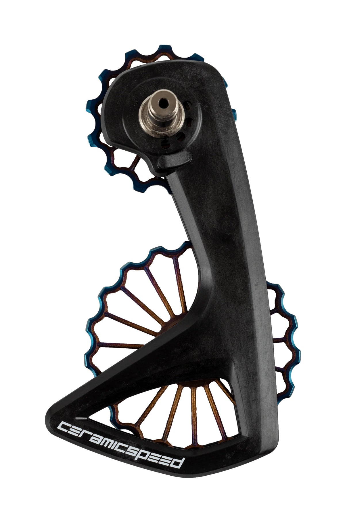 CeramicSpeed OSPW RS 3D Printed Hollow Titanium Coated Bearings Shimano 9250/R8150 Pulley Wheels Oil Slick