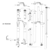 Rock Shox Coil Spring Shaft Boxxer Race/Rc/Team/R2C2 10-12 (35Mm) Inc Shaft Bolt Spares & Accesories