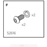 Thule Racks - Pack'n Pedal Hook fixing bolts with washers