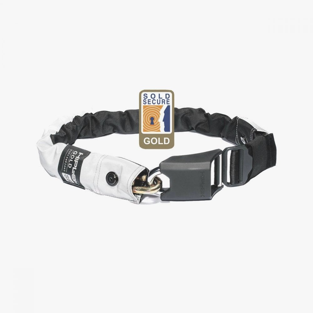 Hiplok Chain Locks - Waist 24-44 Inches (Gold Sold Secure) High Visibility