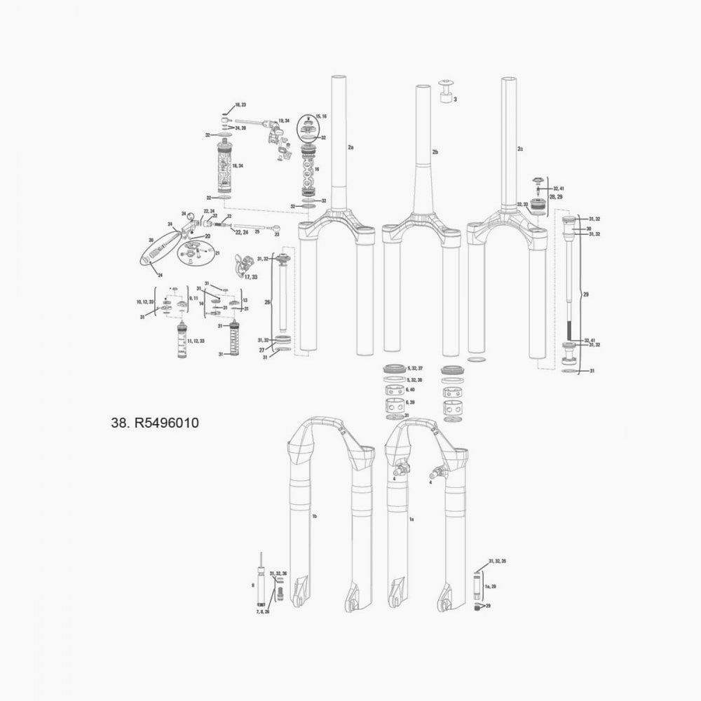 Rock Shox Spare Front Suspension Service Foam Ring 32Mm X 5Mm Sid A1-A3 /Reba A2-A3/Bluto A1 Qty 20 Spares & Accesories