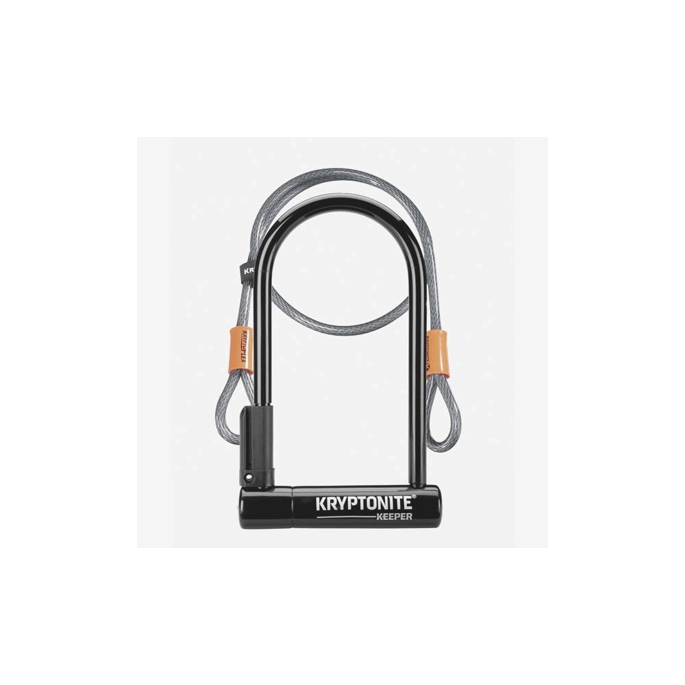 Kryptonite D-Locks - Keeper 12 Standard W/Flex Sold Secure Silver