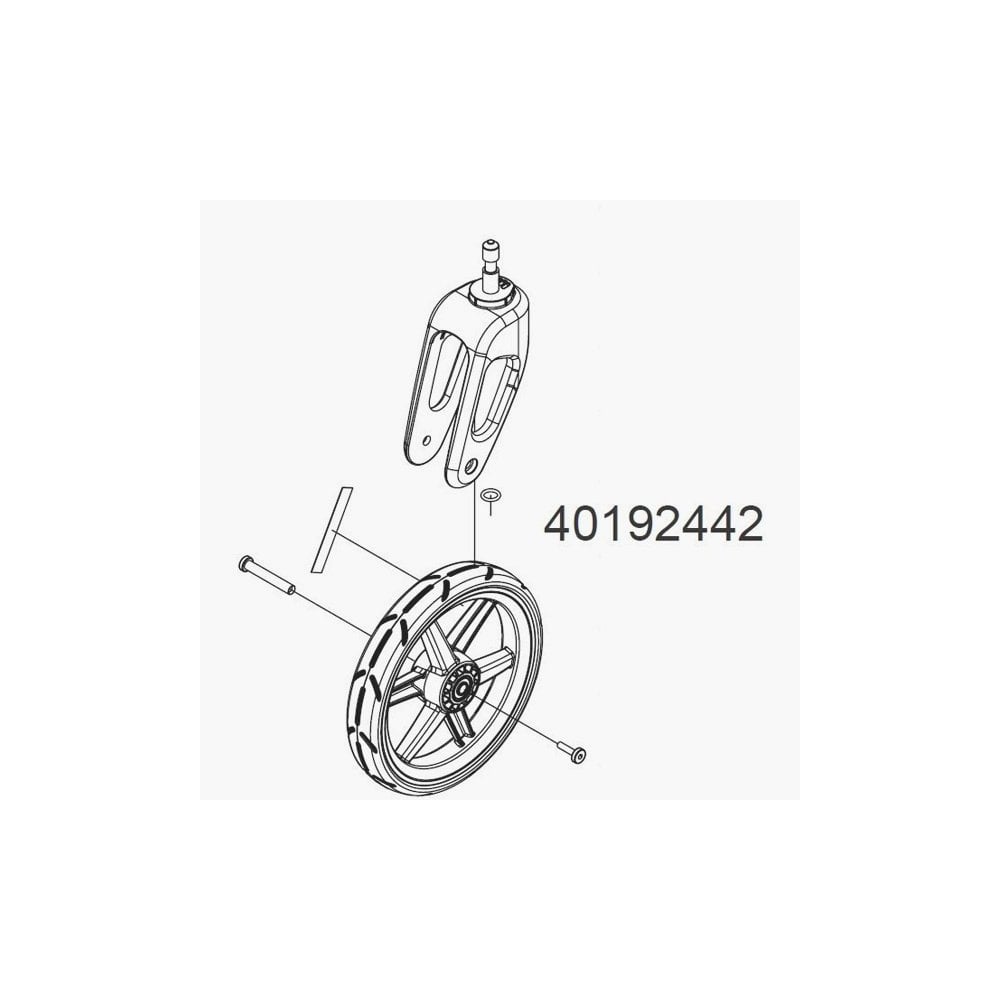 Thule Mounts & Spares - Chariot replacement stroller wheel and caster for Cross or Lite