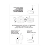 Madison Pollution Masks - Element reusable face covering disposable inserts pack of 10