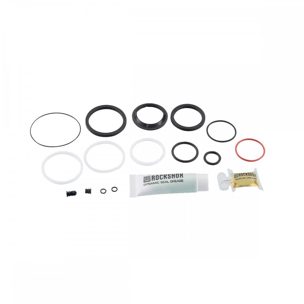 Rock Shox 200 Hour/1 Year Service Kit (Includes Sealhead Seals Piston Seal Glide Rings Ifp Seals Grease) Super Deluxe Coil (2018+): Black Spares & Accesories