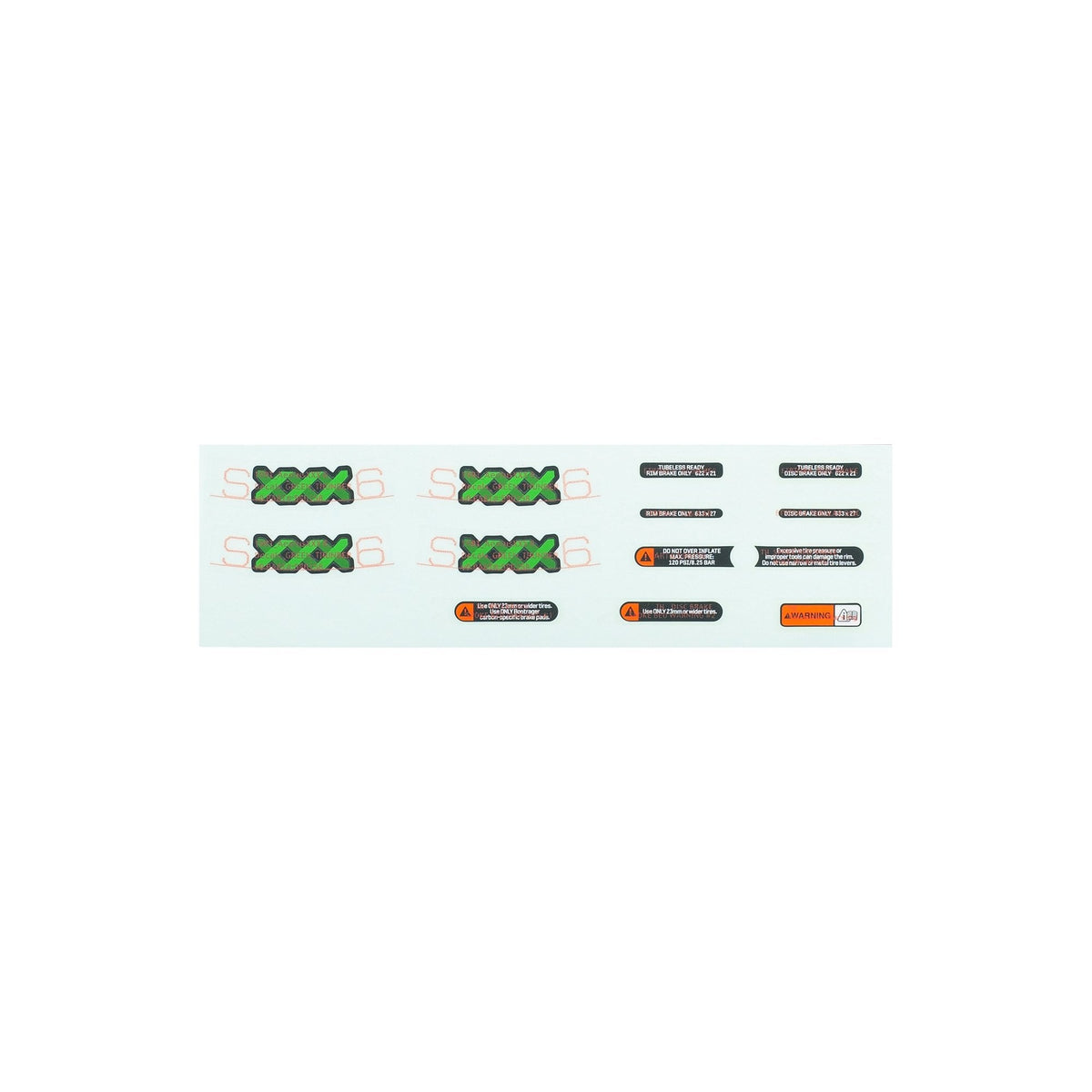 Bontrager Wheelsystem Replacement Aeolus Xxx 6 Decals Wheel Spares