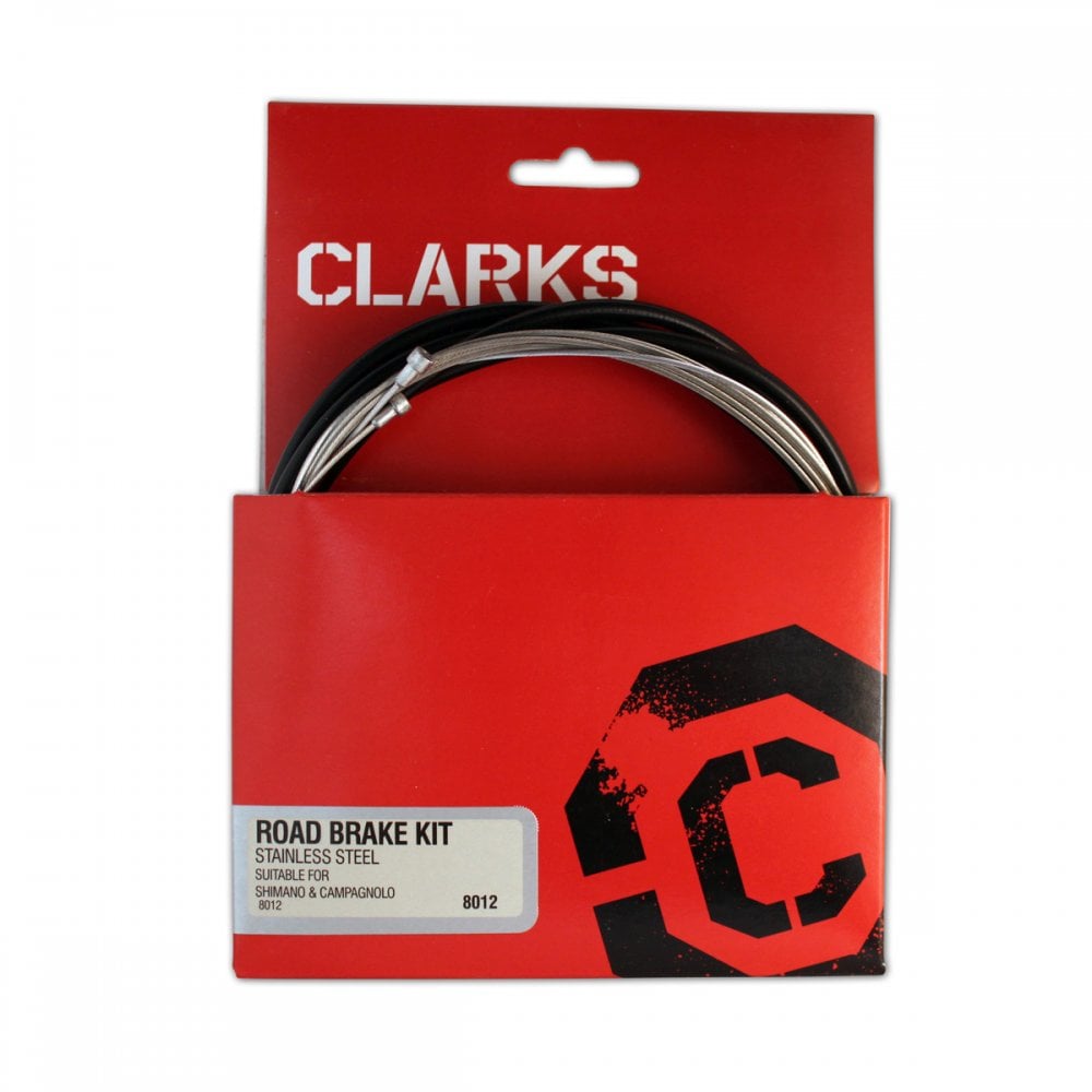 Clarks Universal S/S Front & Rear Brake Cable Kit W/P2 Black Outer Casing: Spares & Accessories