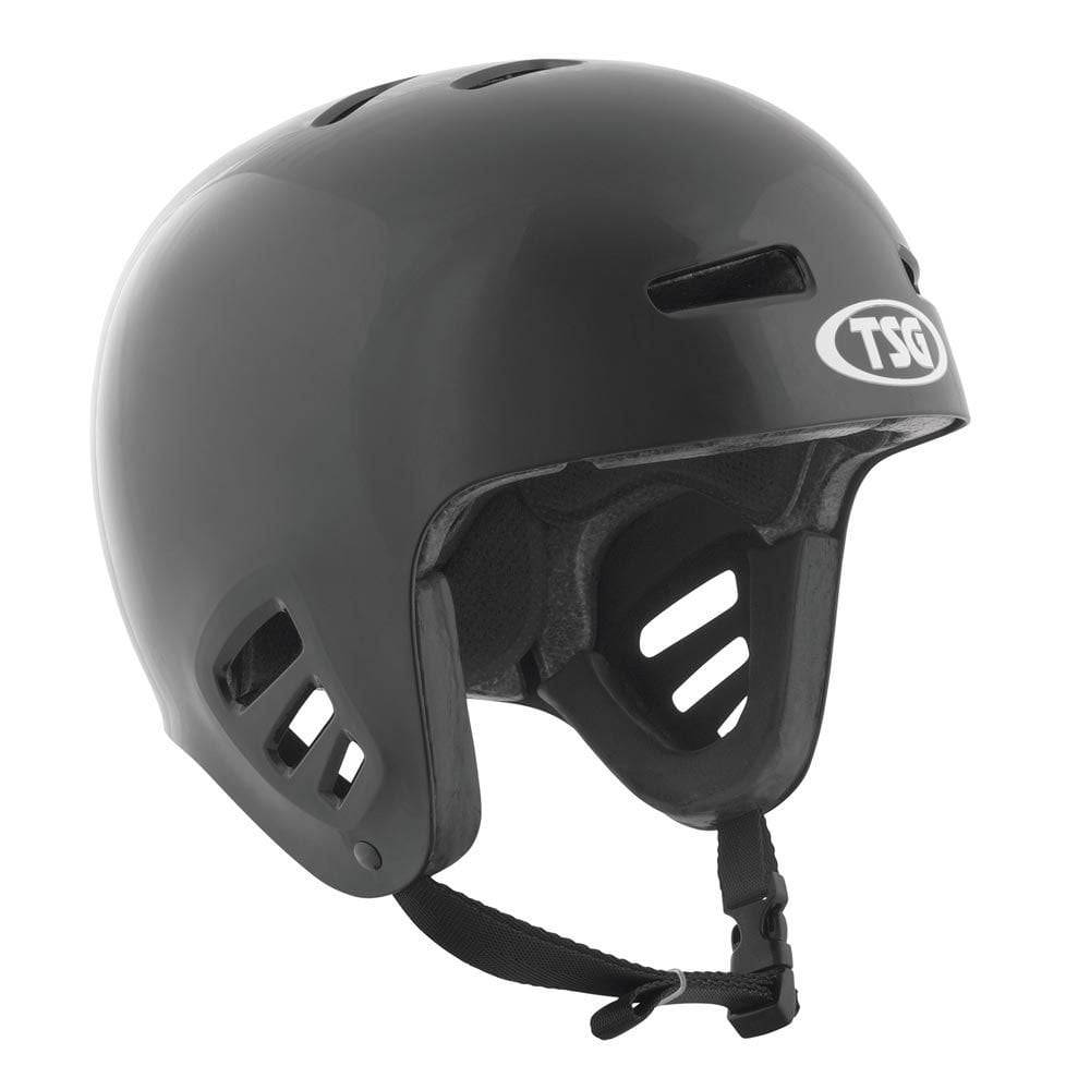 TSG Evolution Injected skateboarding helmet with ABS hardshell and ventilated design, shown in a side view.