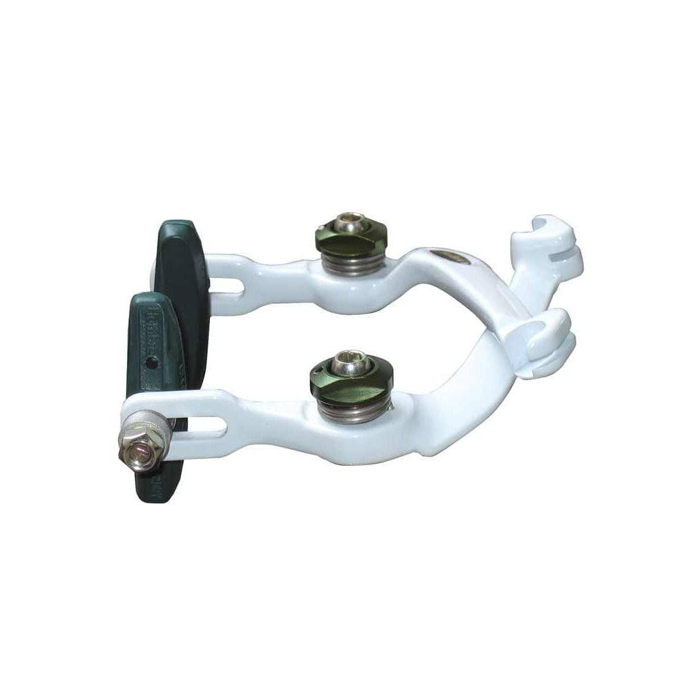 Dia-Compe Hombre AD-996 Fiesta BMX brakes with V-type pads mounted on rim, suitable for 22-32mm rims, bicycle brake components