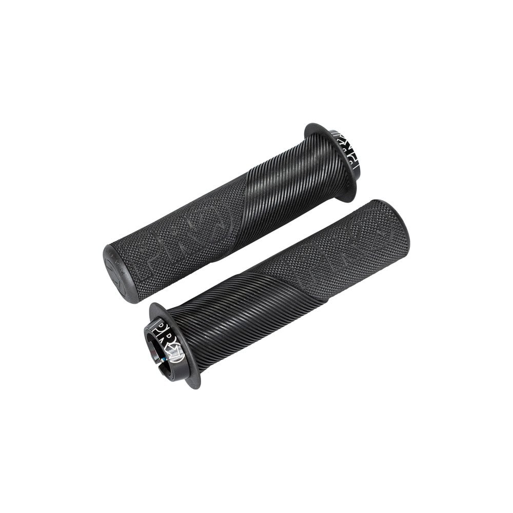 Pro Trail Lock On W/ Flange 32Mm Bk Grips