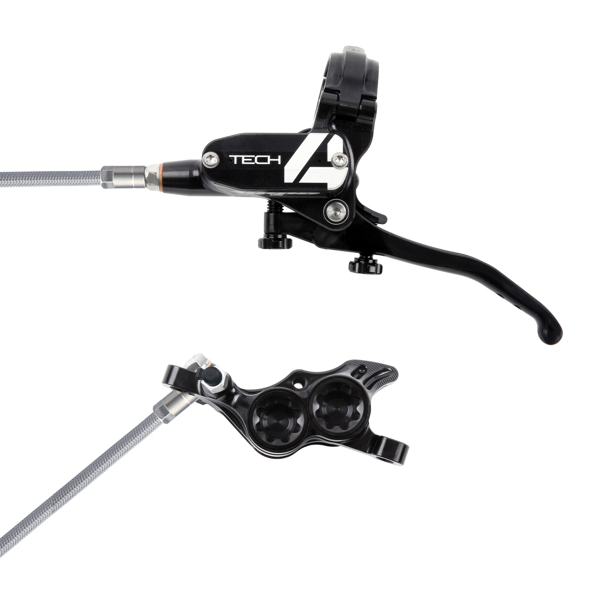 Hope Tech 4 E4 - No Rotor - Braided Brakes