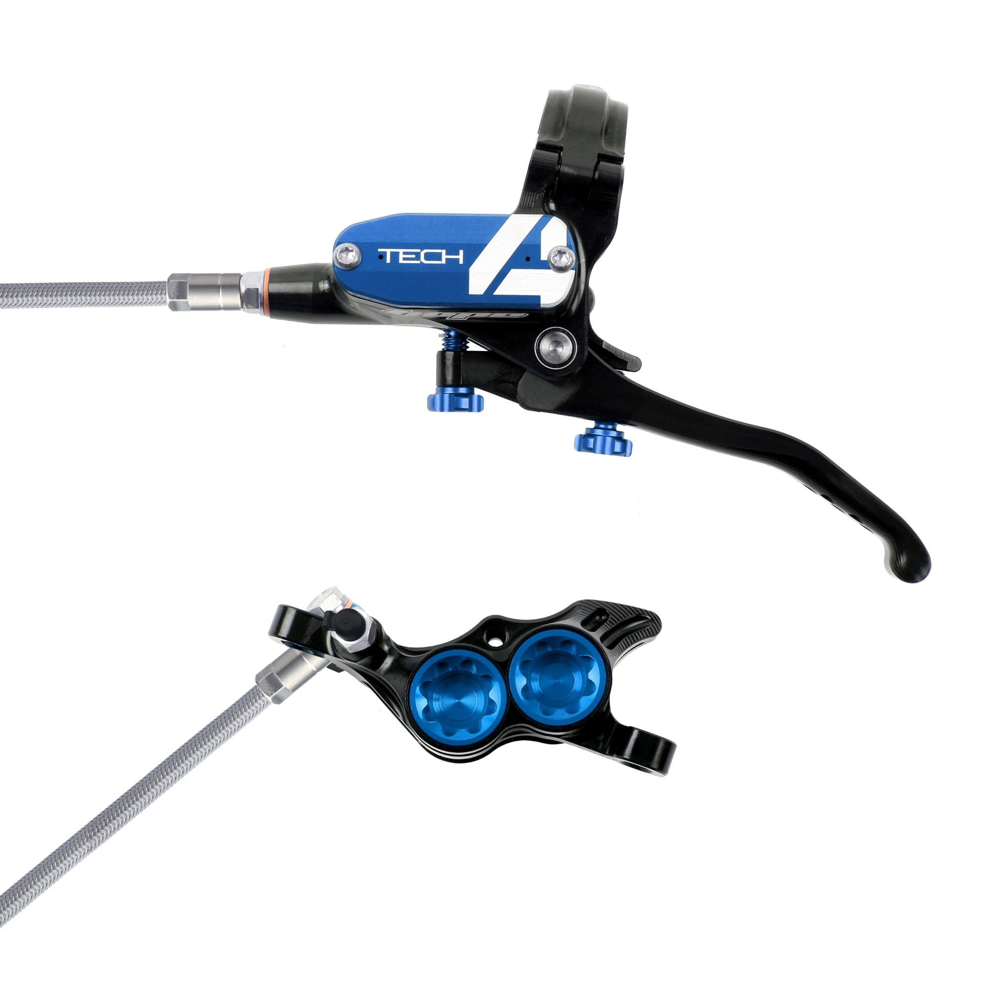 Hope Tech 4 E4 - No Rotor - Braided Brakes