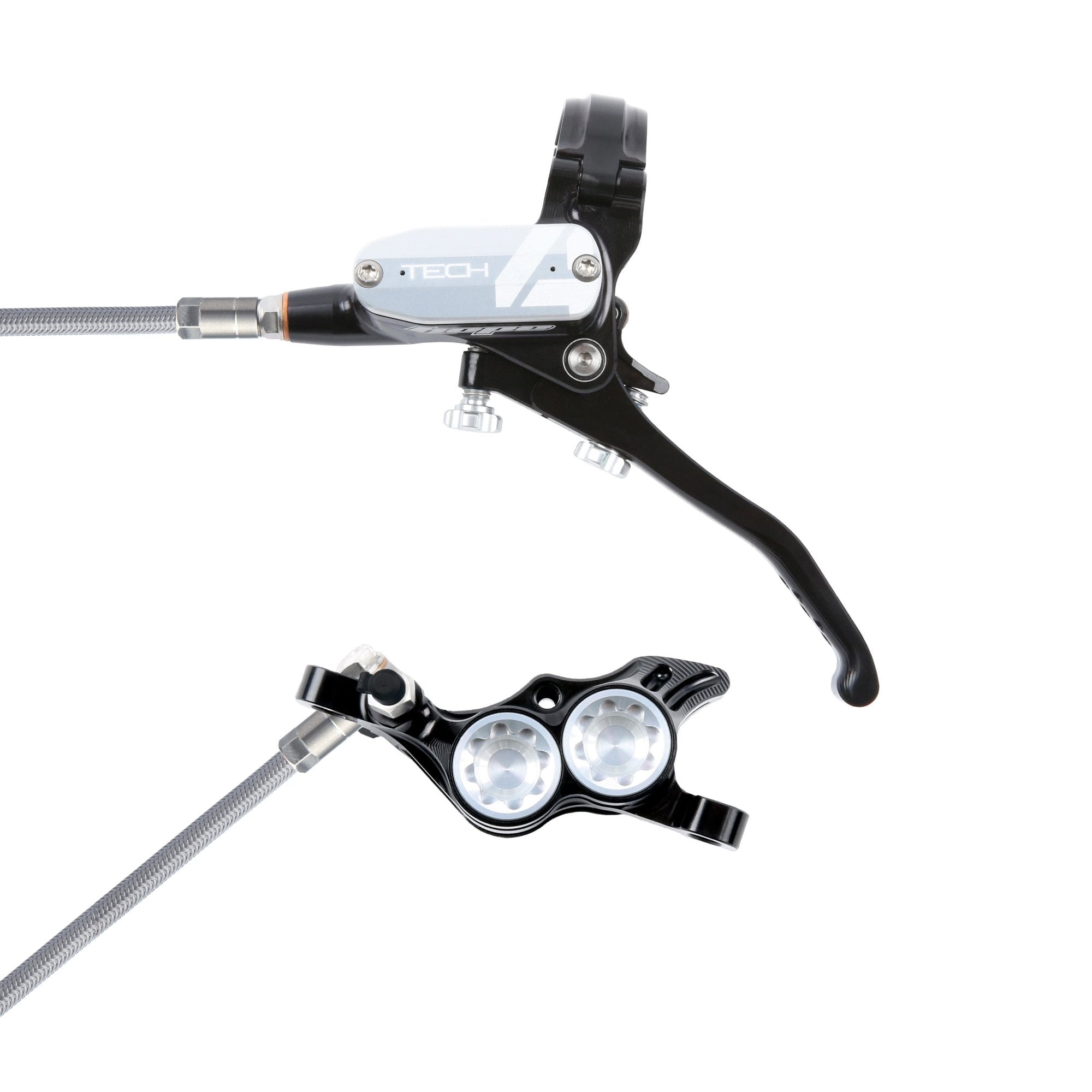 Hope Tech 4 E4 - No Rotor - Braided Brakes