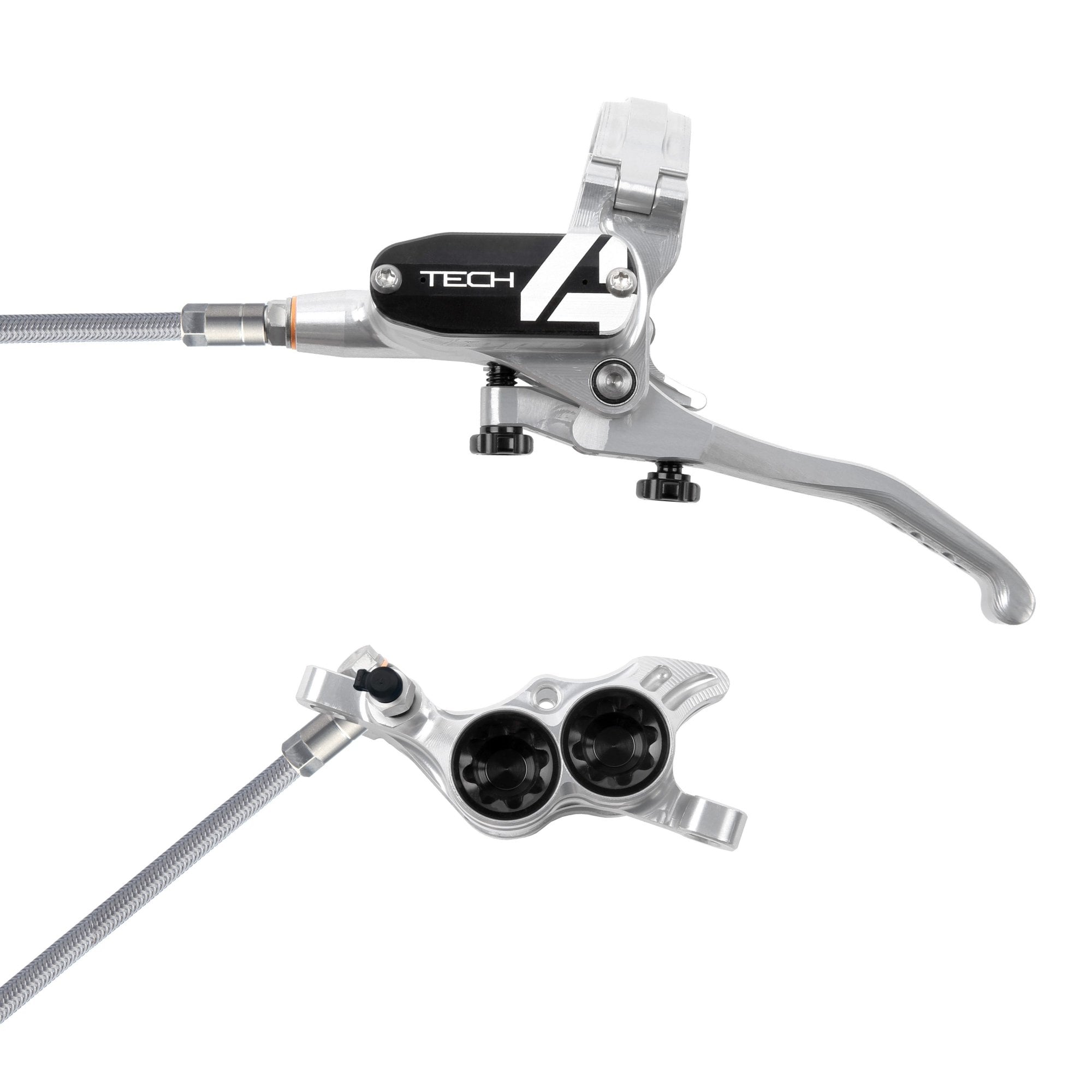 Hope Tech 4 E4 - No Rotor - Braided Brakes