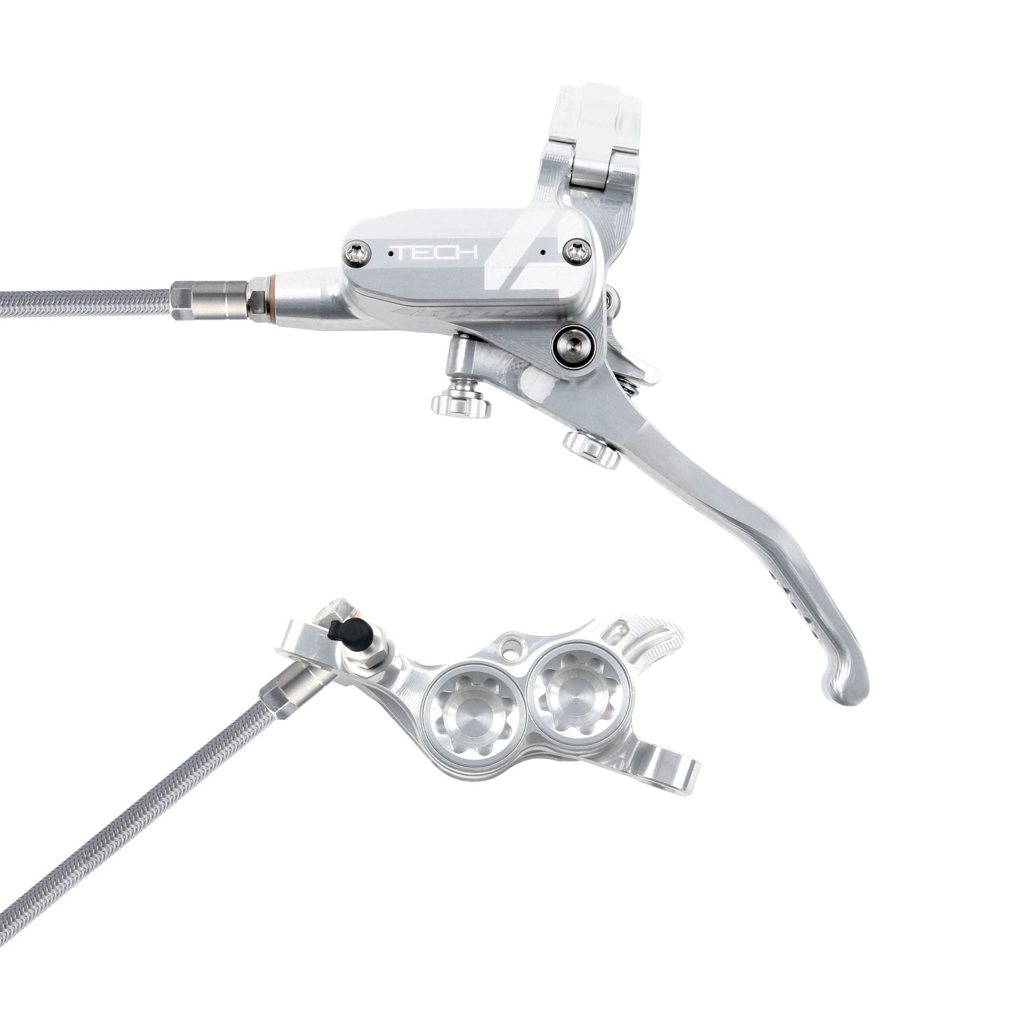 Hope Tech 4 E4 - No Rotor - Braided Brakes