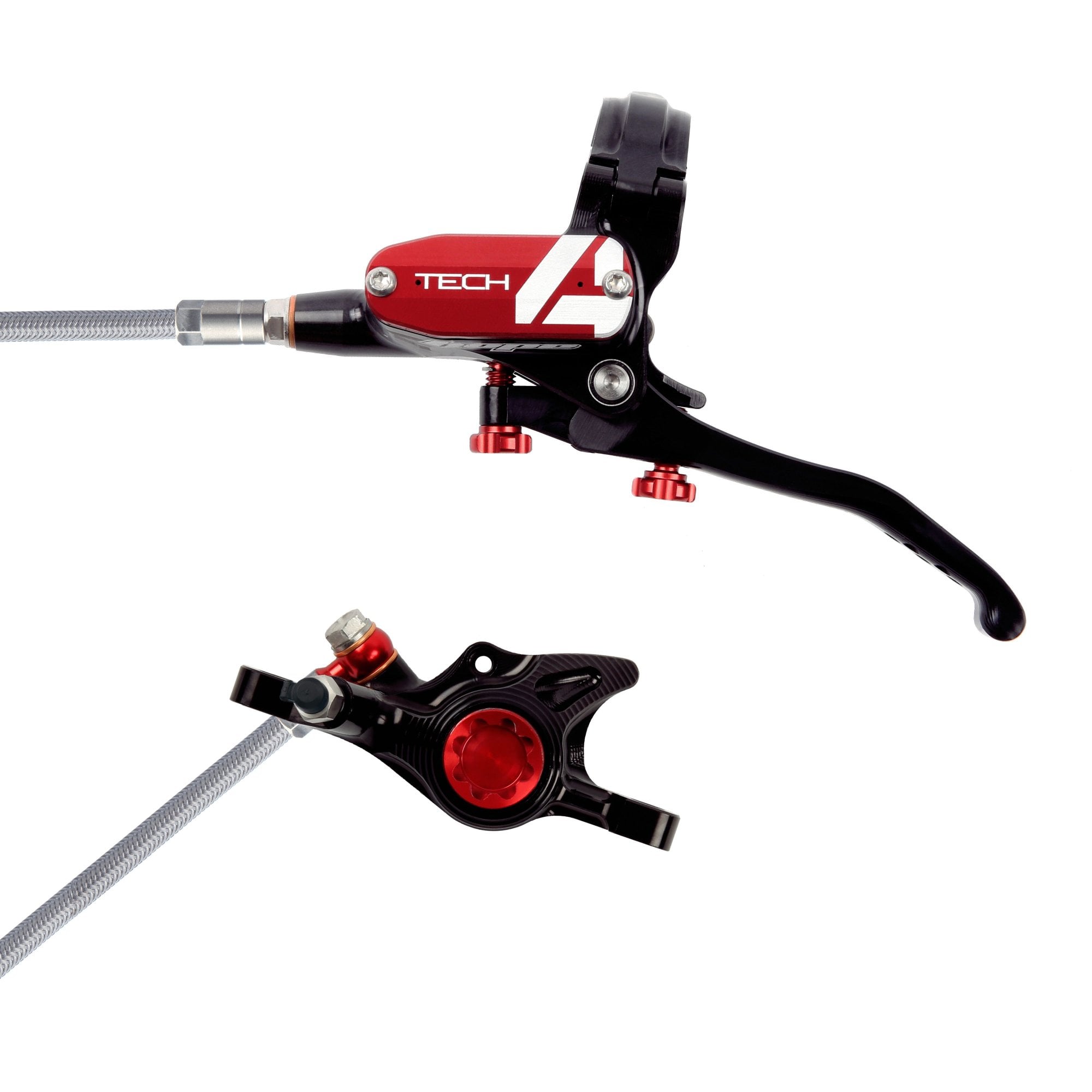 Hope Tech 4 X2 - No Rotor - Braided Brakes