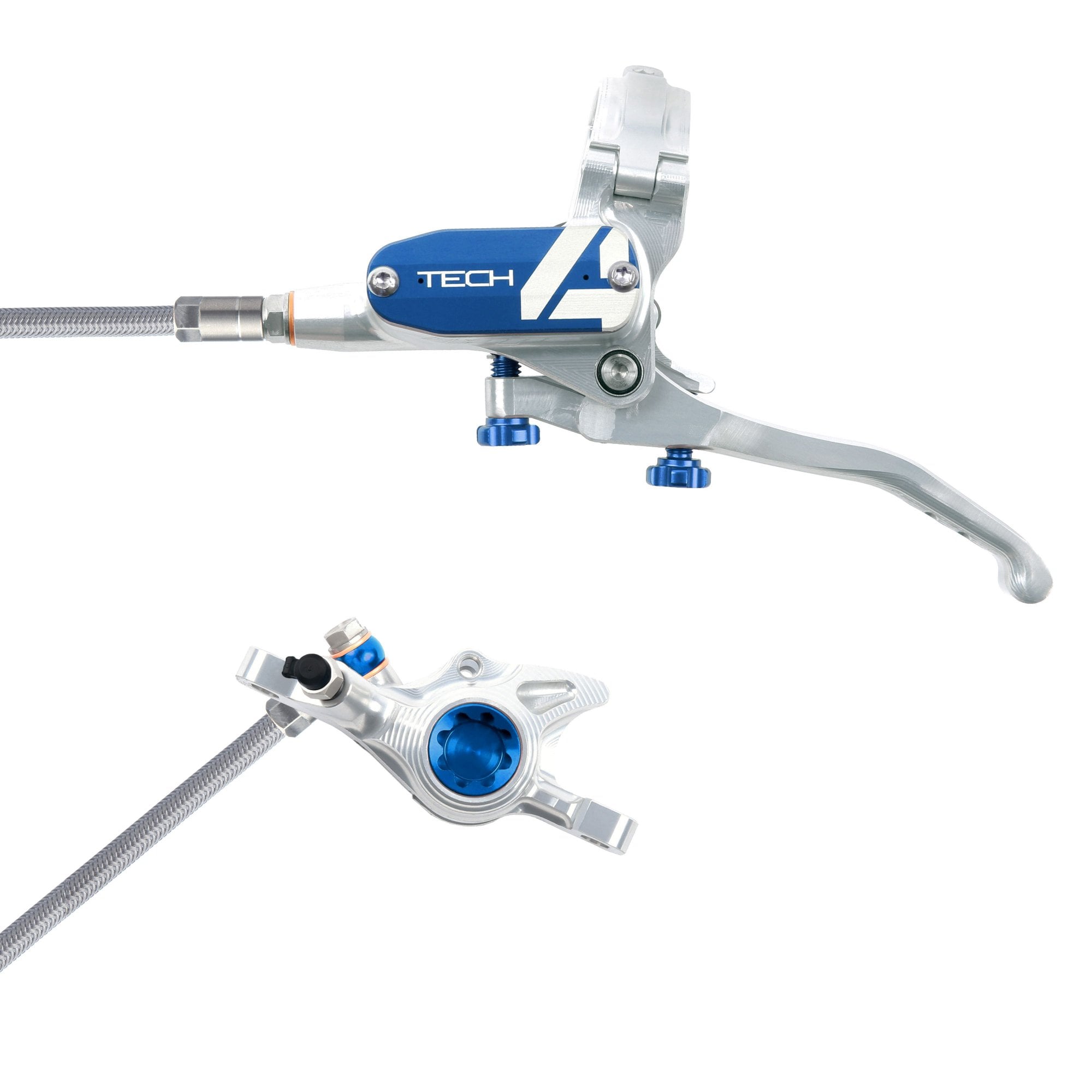 Hope Tech 4 X2 - No Rotor - Braided Brakes