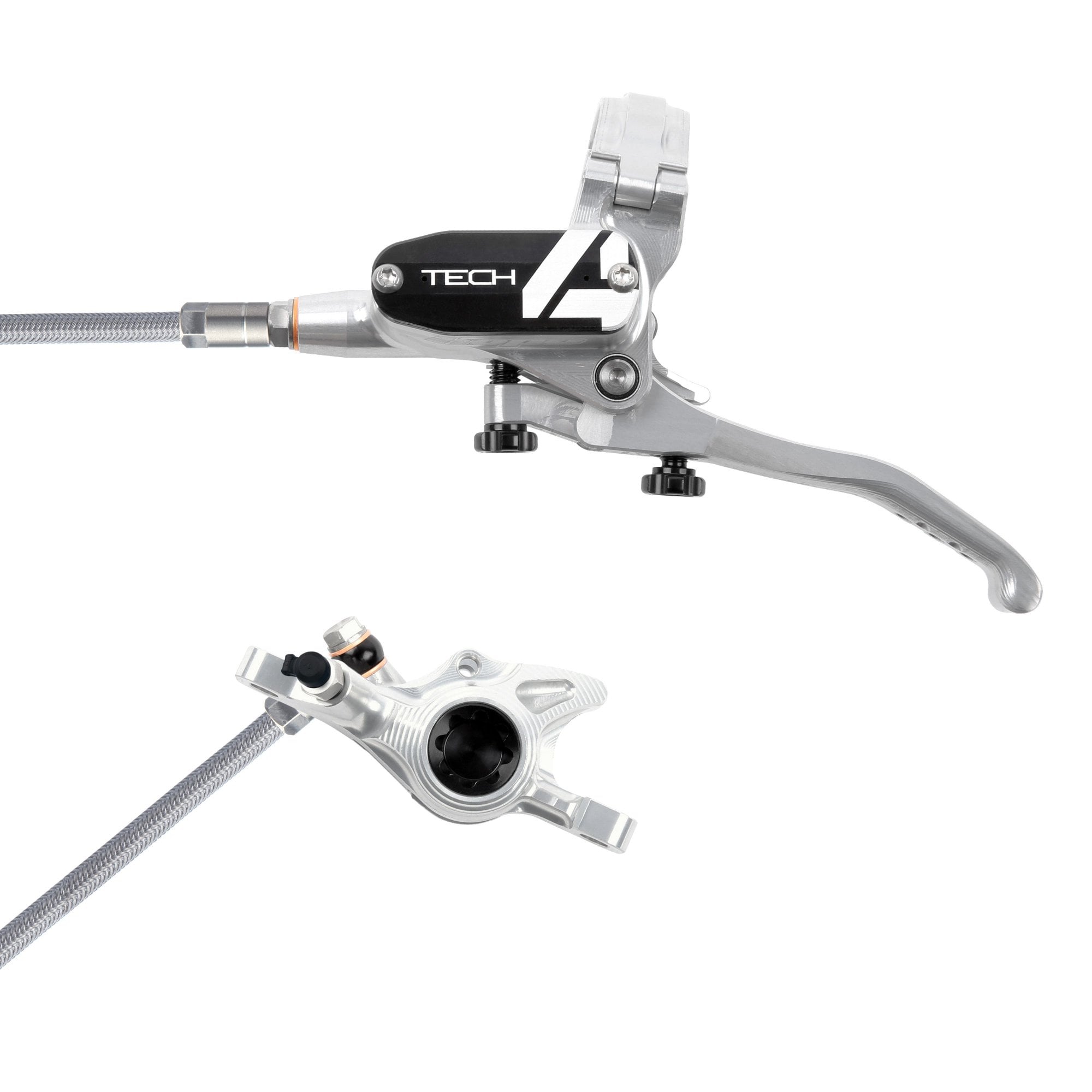 Hope Tech 4 X2 - No Rotor - Braided Brakes