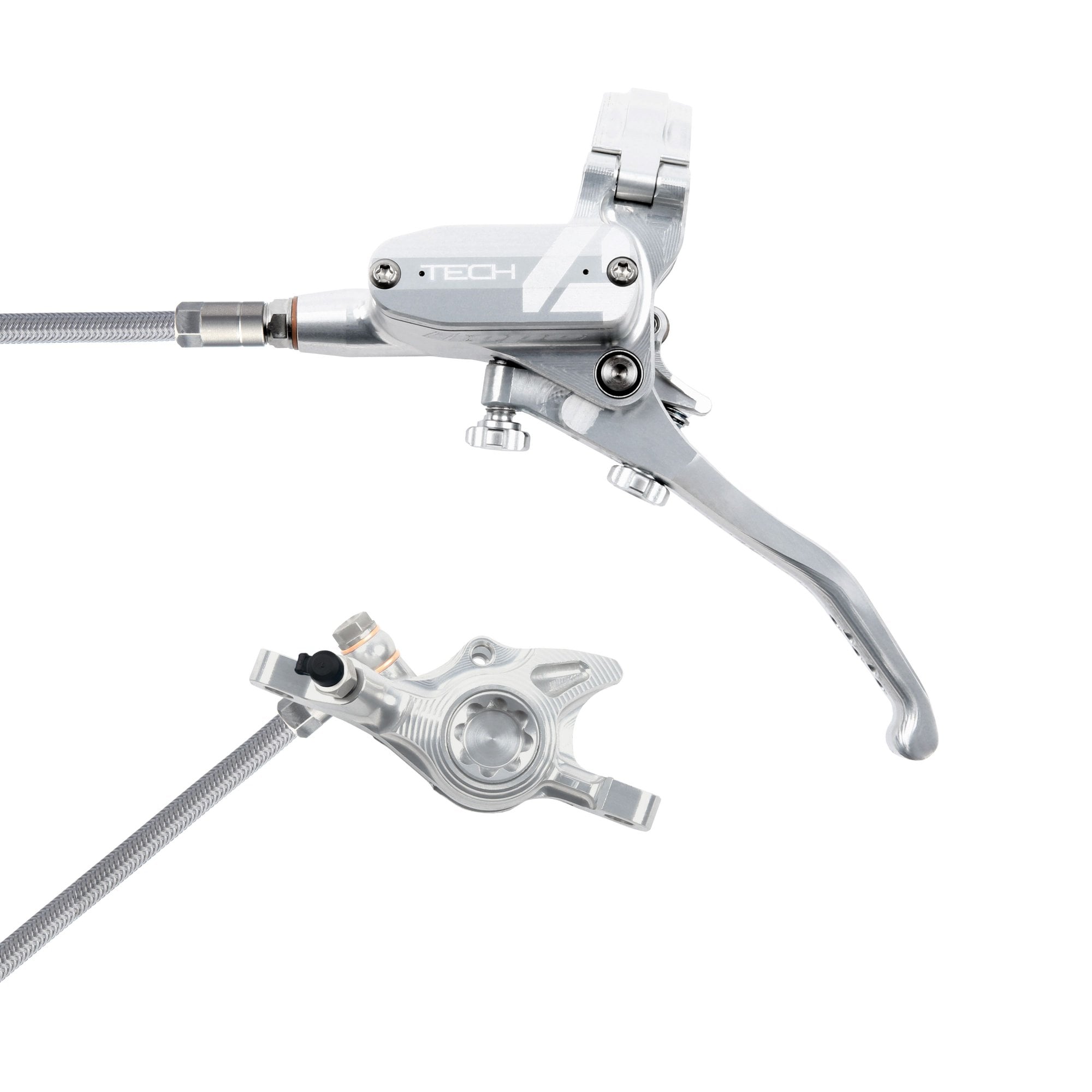 Hope Tech 4 X2 - No Rotor - Braided Brakes
