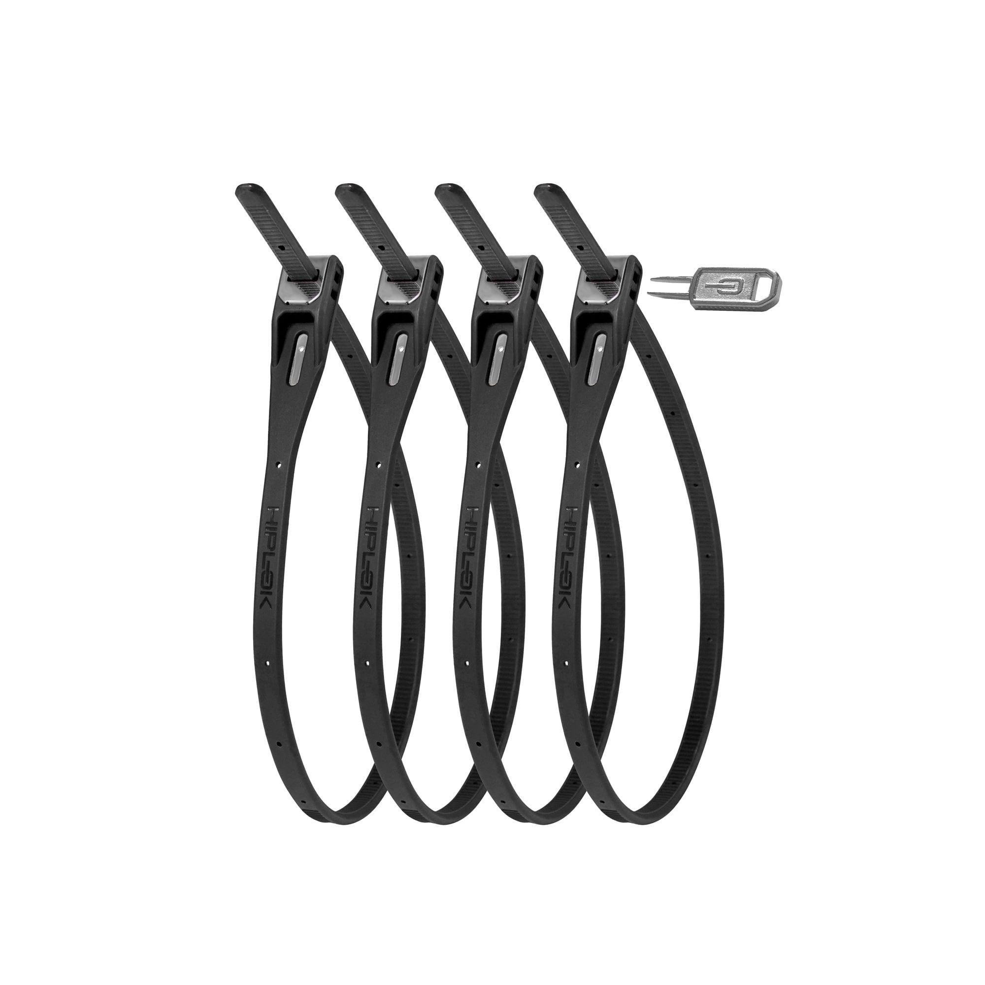 Hiplok Cable Locks - Z-Lok Armoured Reuseable Tie (Pack Of 4)