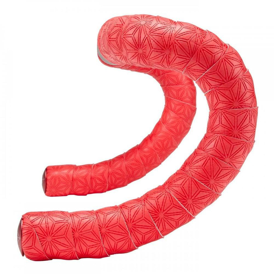 Deda Elementi Handlebar Tape – Padded Bar Tape For Road Bike – Fuego Red – Includes Bar Ends & Plugs