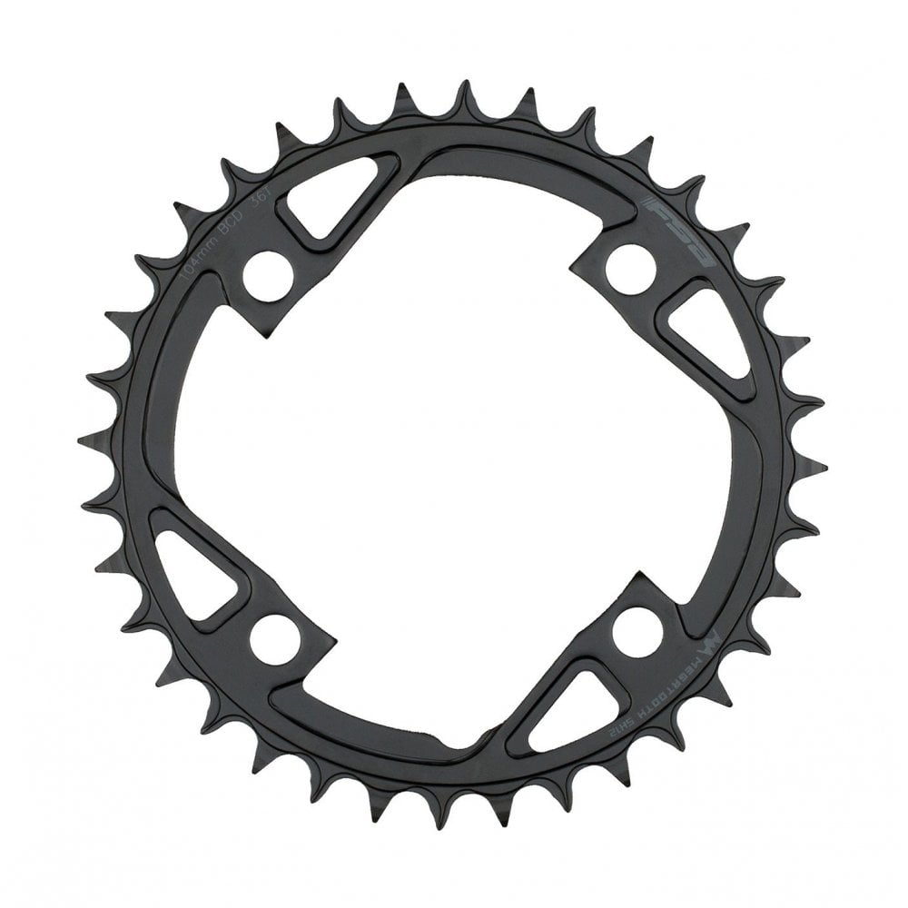 FSA Chainrings (e-Bike) - Ebike Steel Chainring 1x12 104BCD - Colour: Black, Chain Ring Size: 42T