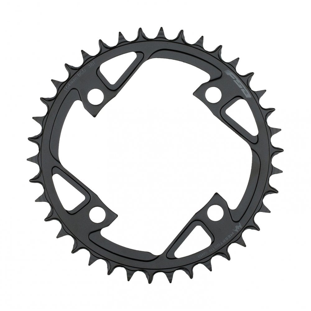 FSA Chainrings (e-Bike) - Ebike Steel Chainring 1x12 104BCD - Colour: Black, Chain Ring Size: 42T